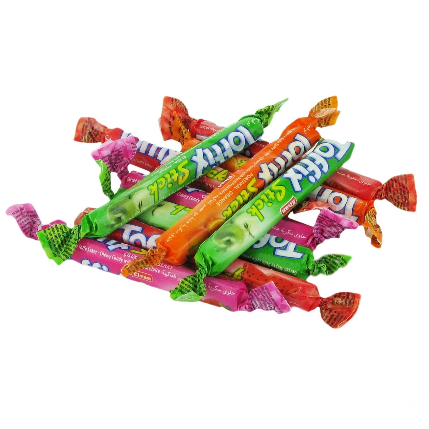 

Конфеты Elvan Toffix Stick микс жевательные весовые